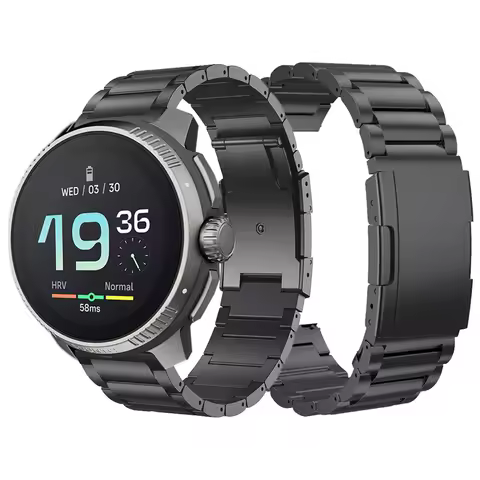 22mm Titanium Metal Strap For Suunto RACE / Vertical Link Bracelet For Suunto 5 / 9 Peak Pro Band Re