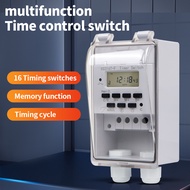 Digital Timer Switch 220V 30A 7-Day Weekly Programmable 168H Controller With Outdoor Waterproof Box 