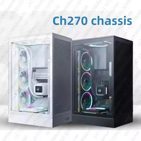 CH270 Computer Case Air-cooled Water-cooled Type-C Mesh Vertical Vertical M-ATX Structure Desktop
