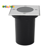 GU10 Outdoor Ground Spot Landscape Square Lamp Housing, Floor Lamp for GU10 Bulb