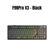 AULA F98Pro V3 Mechanical Keyboard Three Mode HotSwap RGB 99-Keys RGB Transparent Keycap Wired Bluet