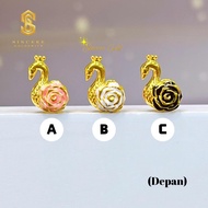Sincere Store Emas 916 3L Bead Swan Rosey  2C | Emas 916