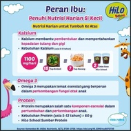 Promo .! Triple Pack - HiLo School Gusset Coklat 10 Sachet - Susu