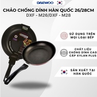 Chảo chống dính Made in Korea DAEWOO phủ vân đá Marbe/ Kim cương 26cm/28cm