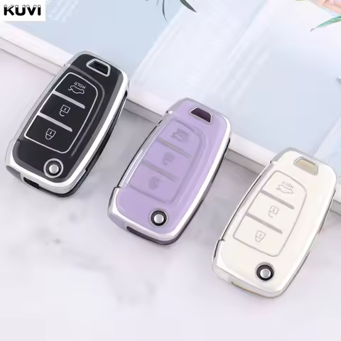 New TPU Car Flip Key Case Cover Shell For Hyundai Elantra Solaris I30 I35 I40 IX35 Sonata Santa Fe T
