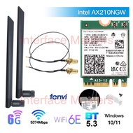 Wifi 6 6E Card Wireless Intel AX210 802.11AX BE AC BT 5.3 NGFF M.2 M2 AX200 AX210NGW