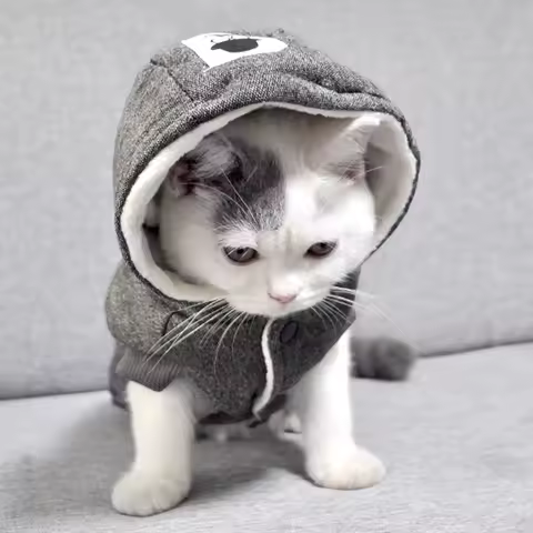 Winter Cotton Pet Cat Clothes for Small Cats Warm Cat Costume Katten Kedi Coat Jacket Puppy Pet Clot