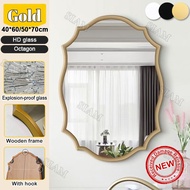 Irregular Bathroom Mirror Wall Mounted Mirror Hanging Makeup Mirror