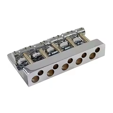 652F 5 String Bass Bridge Assembly, 5 String Bass Bridge for 5 Strings Electric Bass