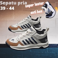100% Import Sepatu Sneaker Casual Sport Gaxing Strip DeCo L-20 Free