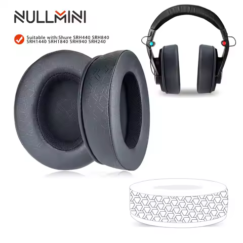 NullMini Replacement Earpads For Shure SRH440 SRH840 SRH1440 SRH1840 SRH940 SRH240 Headphone Cooling