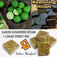 2pcs Sabun Kemuning Hitam & Limau Purut 50g/ Sabun Power/ Kerohanian/ Halau Jin/ Kulit Lembut/ Kaffi