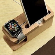 日本暢銷 - 日系 iPhone + Apple Watch 充電收納竹座 架 手機 電話