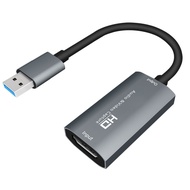 Video Capture Card USB 3.0 HD Audio Capture Card 4K 60FPS Game Real-Time Streaming Video Recorder Ca