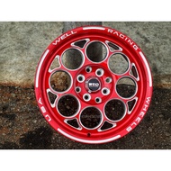 New Car Sport Rim USA WELD RACING Wheels 15x7J 8x100/114.3 ET35 Red Milling - READY STOCK