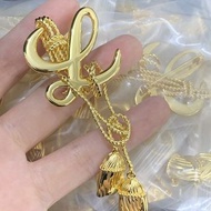 Loewe 流蘇金色胸針