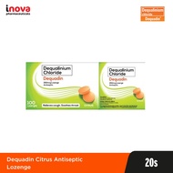 Dequadin Citrus Antiseptic Lozenge 250mcg 20's