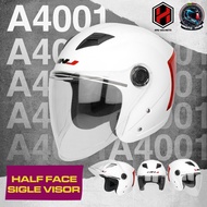 BPS HNJ Helmet A4-001 plain Women's Half-Face Motorcycle Helmet Transparent Single Lens Male