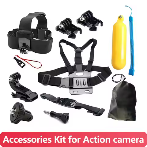 Accessories Kit Chest Head Strap Mount Floating Grip Handle Tripod Adapter for GoPro SJCAM insta360 