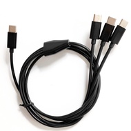 [Batch Over 2 Items] 1 Meter TYPE C to 3 Items TYPE C Charging Cable Charging 3 Items At the Same Ti