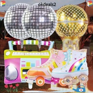 DEALSHOP 4/6pcs Roller Skate Balloon Set, Radio 80s 90s Retro Theme 4D Disco Air Ball, Inflatable Fo