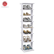 Dections Modern Minimalist 7-Tier Wooden Shoe Rack 114x26cm