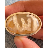 Cincin Perak Handmade Tebal Akik Kalimah