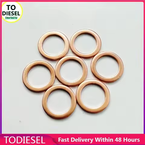 100PCS Diesel Car Fuel CRIN Injector Repair Gasket for Mitsubishi Delica Pajero L200 L400 MD070717 4
