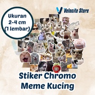 Chromo Meme Cat Sticker Size 2-4 cm (1 sheet)