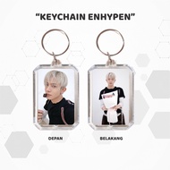 GANTUNGAN SOUVENIR ENHYPEN ACRYLIC KEYCHAIN CUSTOM OWN PHOTO 2 SIDES SUNOO HEESEUNG JAY JAKE JAKE JU