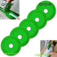 QINJUE Glass Rock Plate Cutting Disc, Diamond 4 Inch Glass Cutting Disc, Angle Grinder Green 0.39in Inner Hole Glass Cutting Saw Tile