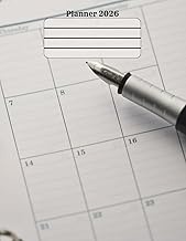 Aufgabenplaner 2026, Wochenplaner, Wochenkalender, Projektplaner, Notizbuch mit Datumsangaben [215,9