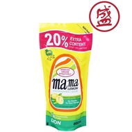 Mama Lemon Dishwashing Liquid Refill Natural Lemon 600ml