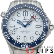 歐米茄海馬系列300公尺潛水錶，同軸至臻天文台認證，42毫米錶徑（210.30.42.20.04.002），附原廠錶盒和保固卡。白色不鏽鋼男士腕錶。成色極佳。 [全新]