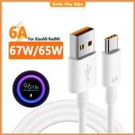 6A fast charging cable for XM USB - Type C. Type C charging cable, 67W fast charging cable. Type C f