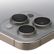iPhone 15 Pro Max 藍寶石鏡頭保護貼 - 原色鈦灰（鈦合金製）