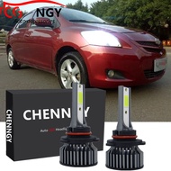 For Toyota Vios 2007 - 2012 (Head Lamp) - p1 6000K LED Bulbs Kit DC Replace Halogen white (1 pair)
