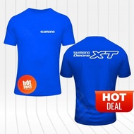 S-5XL Dri Fit T-Shirt Tee Microfiber 160GSM Unisex NEW Shimano Deore XT Bicycle Bikes Logo Quick Dry