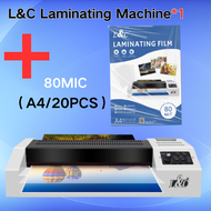 【PH Ready Stock】L&C A4 Laminator Machine HOT/COLD/REVERSE 220V Heavy Duty Laminating Machine Hot And