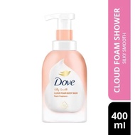 Dove Silky Smooth Cloud Foam Body Wash White Peach Fragrance 400ml Dove Ice-Cream Body Scrub - Sakur