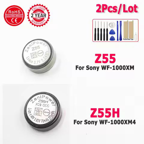 New Z55H Z55 2Pcs/Lot 100% NEW Battery For Sony WF-1000XM3 WF-1000XM4 WF-SP900/SP700N /1000X WI-SP60