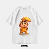 Ezway T-Shirt Shinchan Umbrella | Unisex Kids Crop Oversize T-Shirt