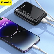 Awei P184K Powerful Small Power Bank 10000mAh Portable Powerbank for Phone External Battery Fast Charge For Huawei xiaom