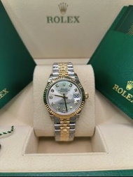 31mm ROLEX 勞力士 278273-0020 Datejust 31腕錶黃金及蠔式鋼款，搭配鑲鑽銀色錶面及紀念型（Jubilee）錶帶