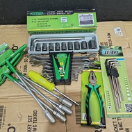 TEKIRO Kunci Lengkap full set / Alat Bengkel Murah / Tools / Peralatan Bengkel 1 set lengkap