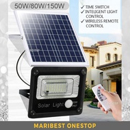 50W / 80W / 150W LED Solar Outdoor Lighting IP67 Flood Light Private Street Lamp with Remote Control