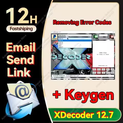 XDecoder 12.7 + Keygen License Full Activated Removing Error Codes for EDC16 EDC17 DTC OFF Delete Di