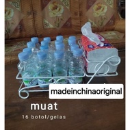 Aesthetic aqua glass rack, aesthetic aqua glass guest rack