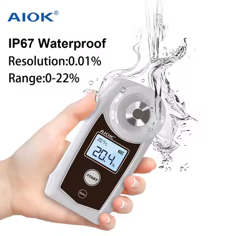 AIOK AK002K AK002KPRO Refractometer High Precision Coffee Concentration Meter Range TDS 0-22% Temera