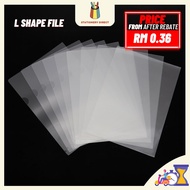 Shape File Clear A4 File Report File L Shape File 1pcs